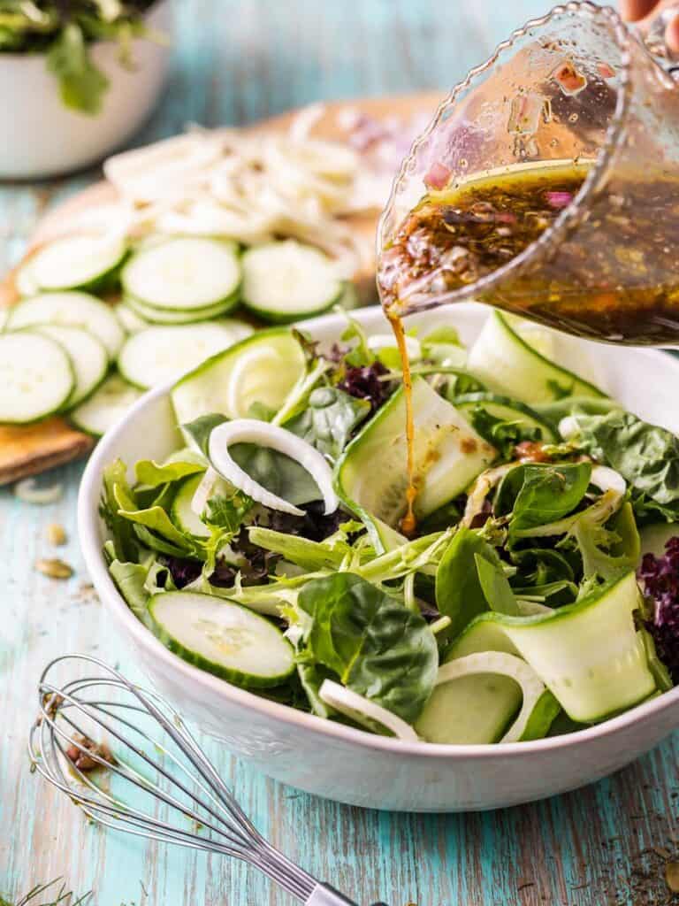 Fennel and Cucumber Salad with Blackcurrant FrenchStyle Vinaigrette