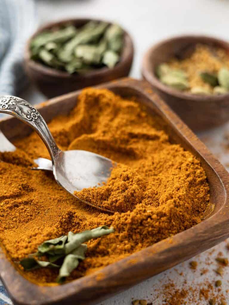 vadouvan curry powder in a dish