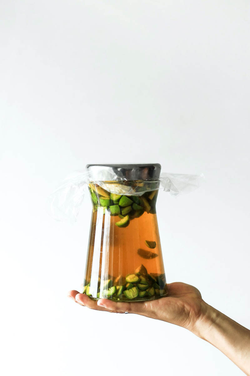 Pickling Liquid in Jar.