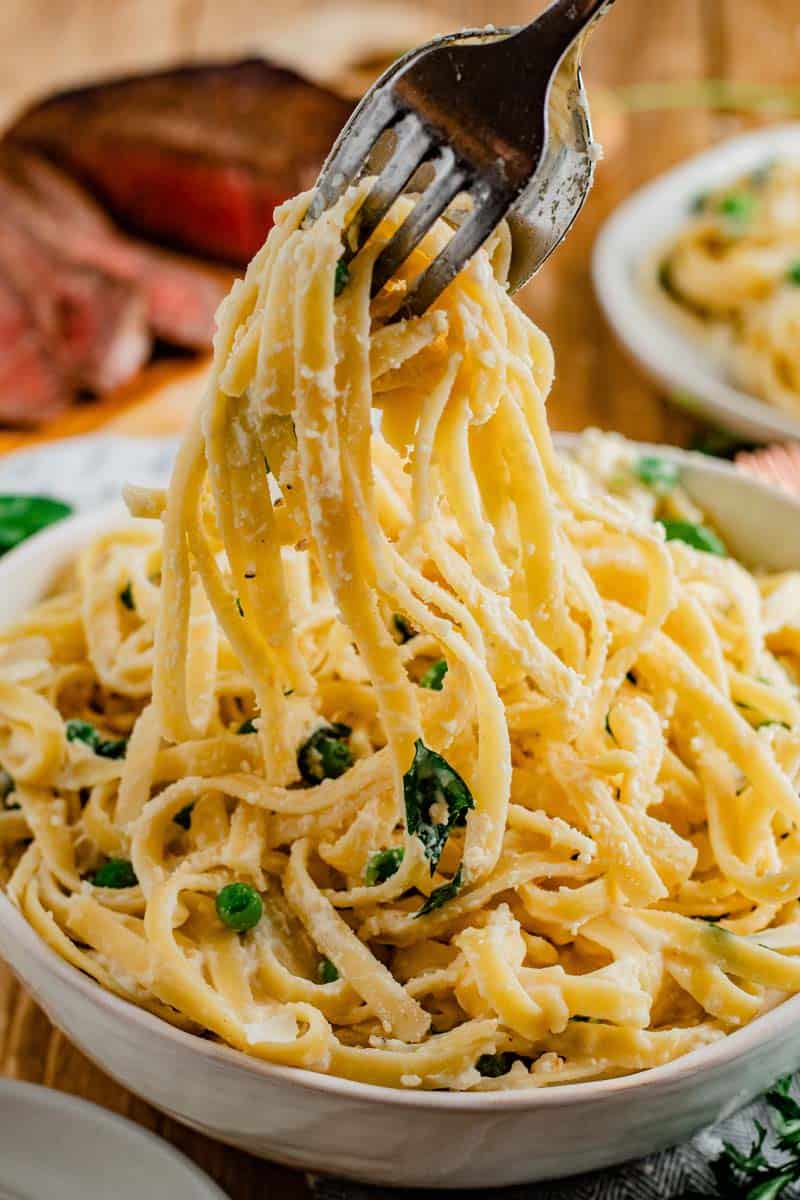 ricotta basil fettuccine