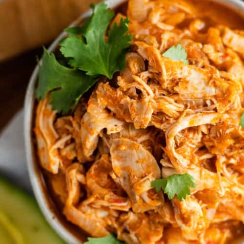 tinga de pollo in a bowl