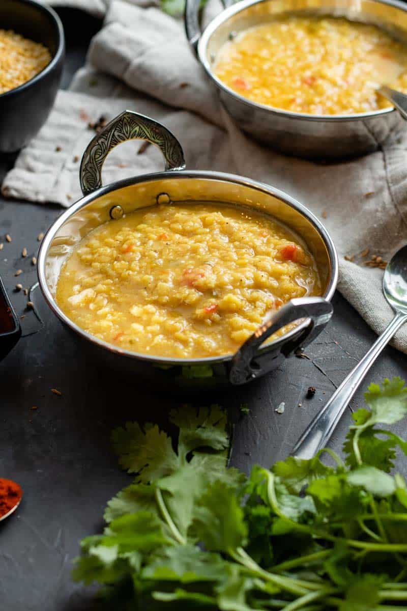 moong dal in a serving bowl