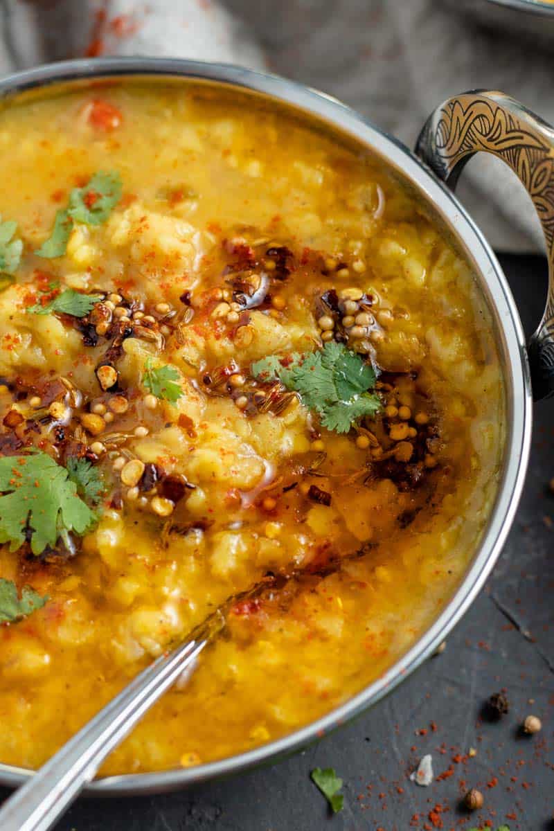moong dal in a serving bowl