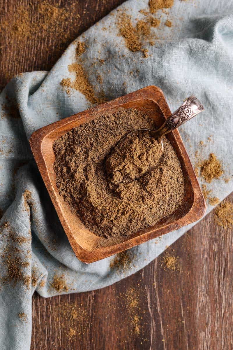 garam masala powder in a dish