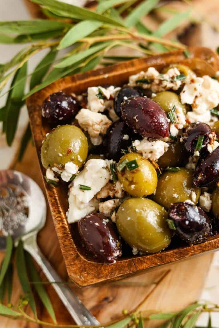 Marinated Olives and Feta