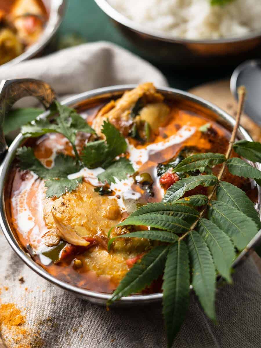 curry chicken in a bowl