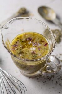 champagne vinaigrette in a bowl