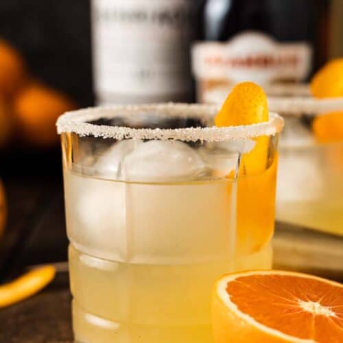 rusty nail cocktail in a glass